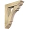 Ekena Millwork Olympic Traditional Rough Sawn Bracket w/ Offset Brace, Douglas Fir, 6"W x 22"D x 26"H BKT0604X22X26OLY01RDF - alternate 1